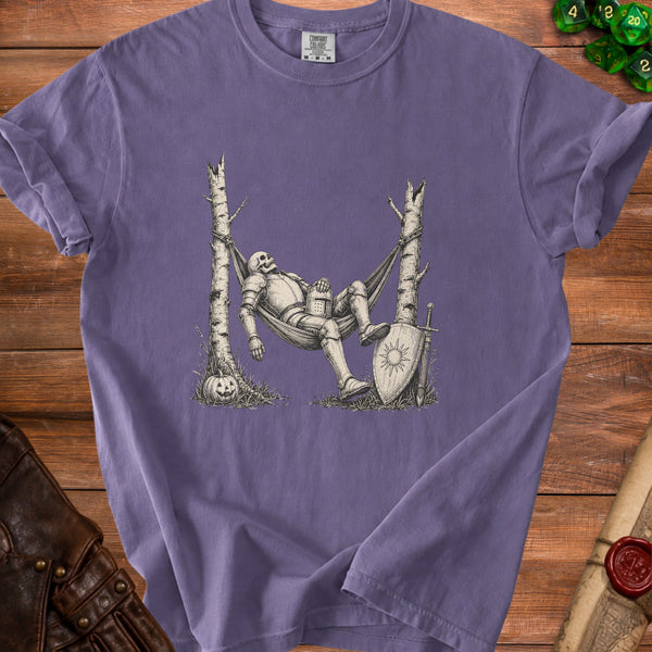 Resting Knight T-Shirt in Grape