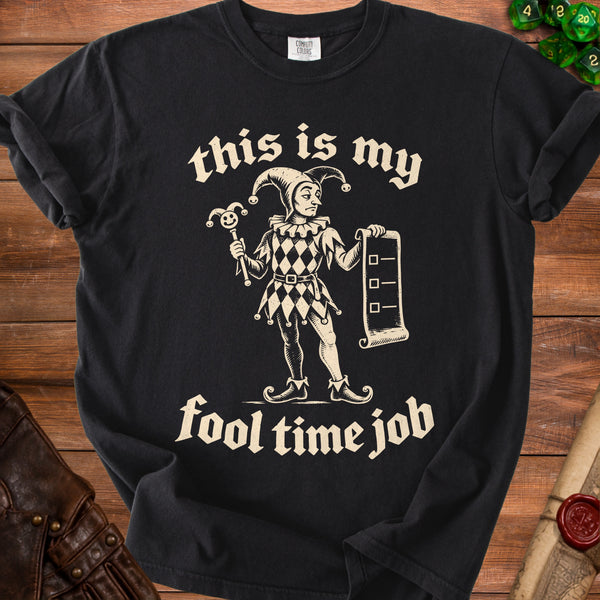 Fool Time T-Shirt in Black