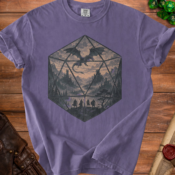Realmscape D20 T-Shirt in Grape