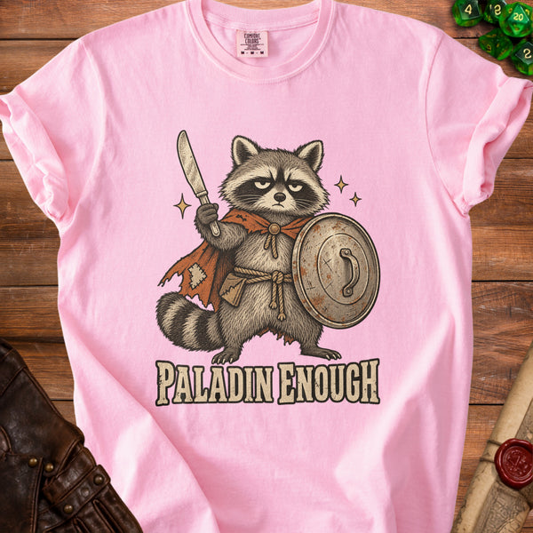 Paladin Raccoon T-Shirt in Blossom