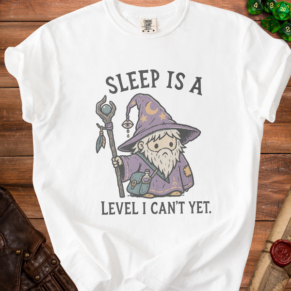 Sleepy Wizard T-Shirt in White
