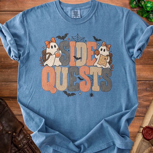 Side Quests T-shirt in Blue Jean