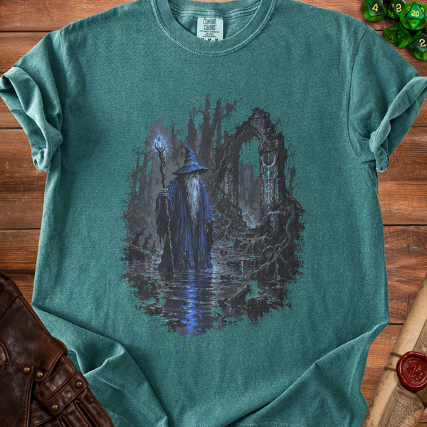 Mystic Wizard T-shirt in Blue Spruce