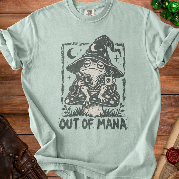 Out Of Mana Quest T-Shirt in Bay