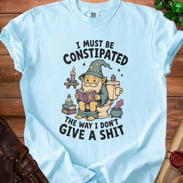 Constipated Wizard T-Shirt in Chambray