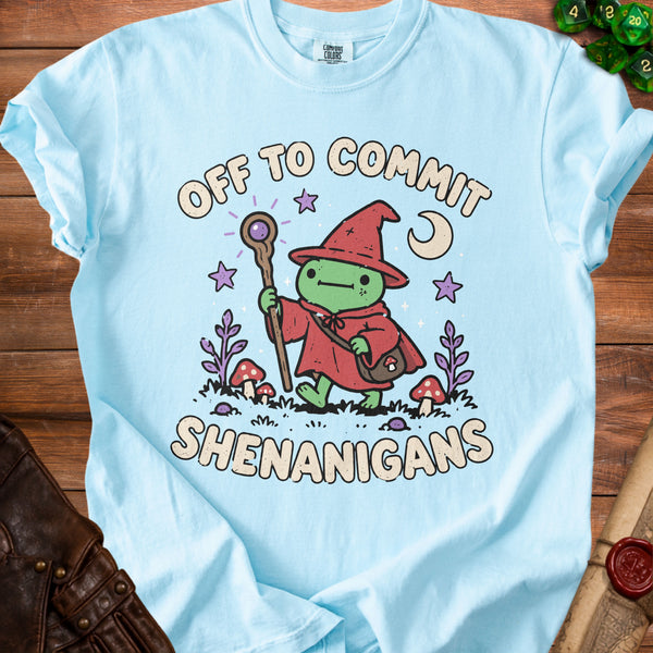 Wizard Shenanigans T-Shirt in Chambray