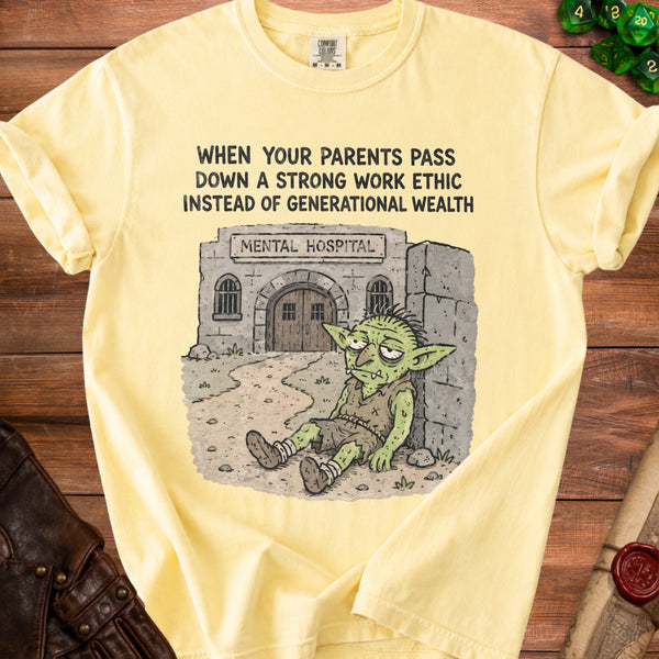 Work Ethic Goblin T-shirt in Butter