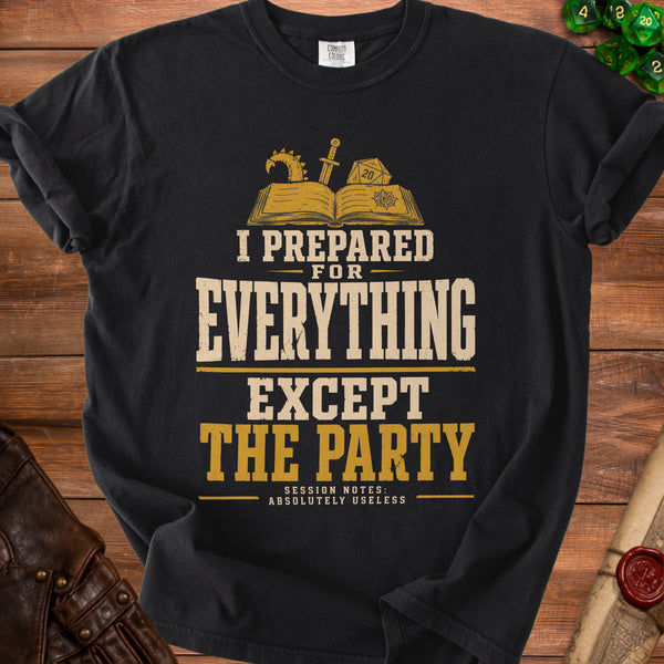 Prepared Party T-Shirt in Black