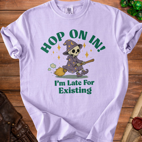 Late Skeleton T-Shirt in Orchid