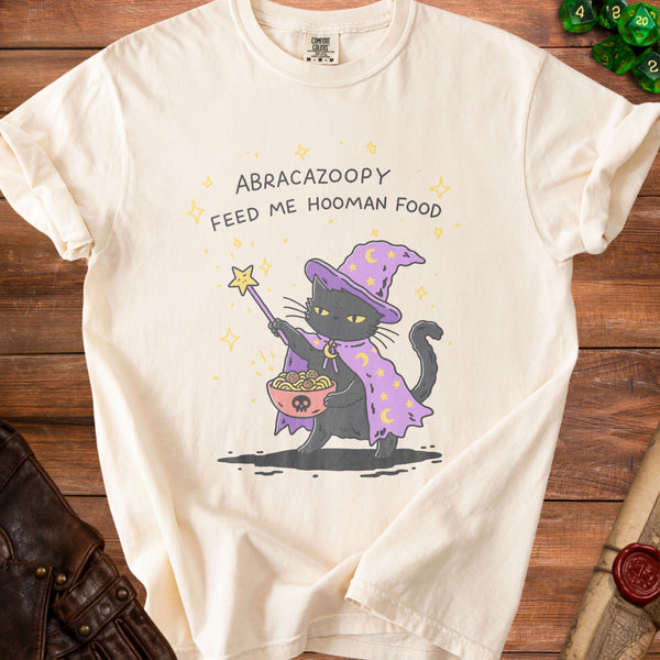 Wizard Cat Purr-fect Potion T-Shirt in Ivory