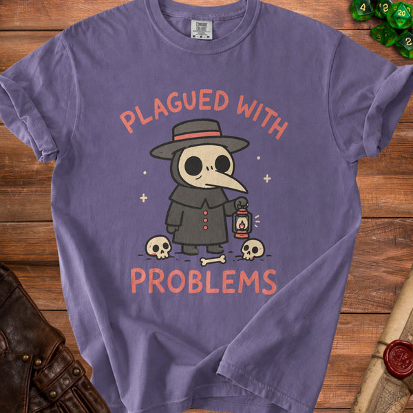 Plagued Problems T-shirt in Grape