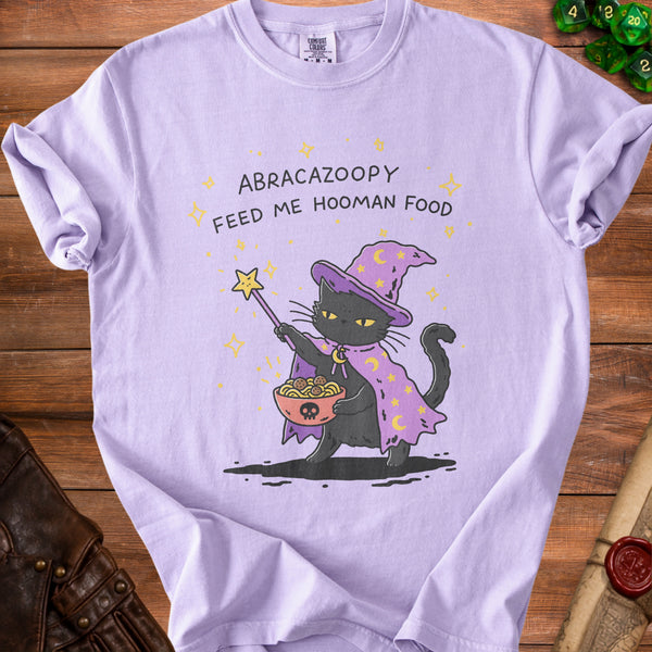 Wizard Cat Purr-fect Potion T-Shirt in Orchid