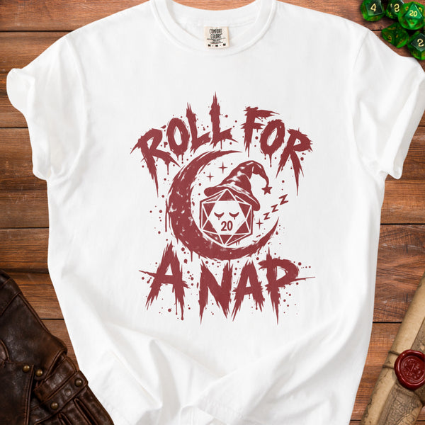 Nap D20 T-shirt in White