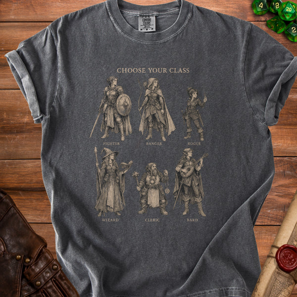 RPG Class T-shirt in Pepper