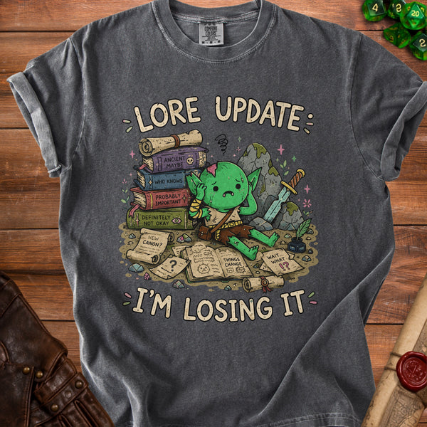 Lore Update Struggle Is Real T-Shirt in Pepper