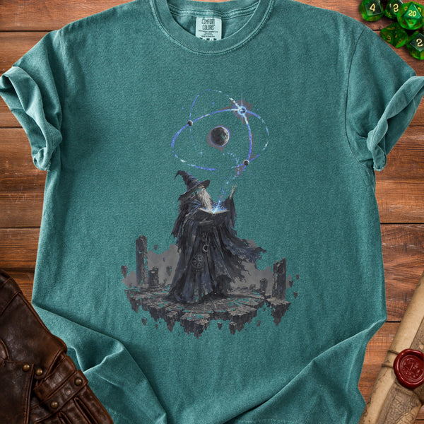 Cosmic Wizard T-shirt in Blue Spruce
