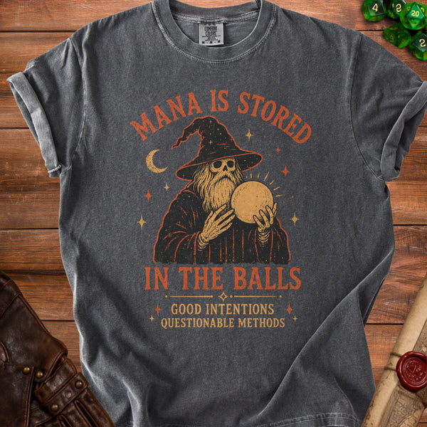 Mana Wizard Secret Revealed T-Shirt in Pepper