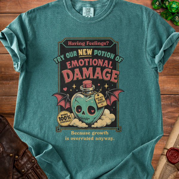 Emotional Damage T-Shirt in Blue Spruce