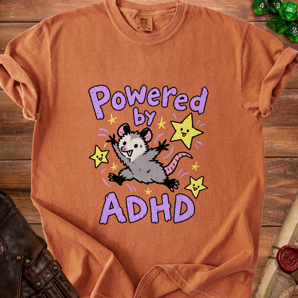 ADHD Opossum T-Shirt in Yam