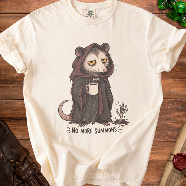 Necromancer Possum T-Shirt in Ivory