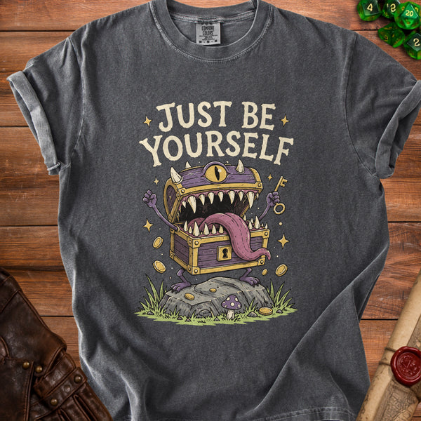 Just Be Yourself T-Shirt in Pepper