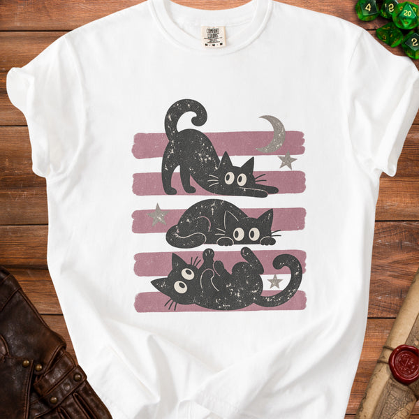Cosmic Cats T-Shirt in White