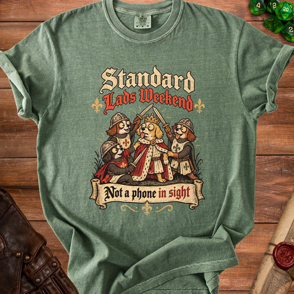Lads Weekend T-Shirt in Moss
