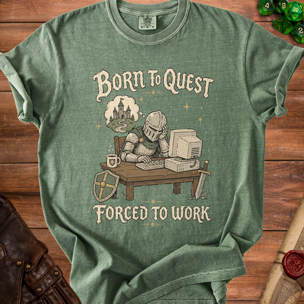 Born to Quest T-shirt in Moss