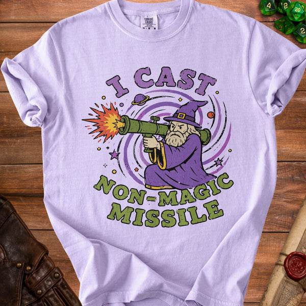 Non-Magic Missile Problem Solved T-Shirt in Orchid