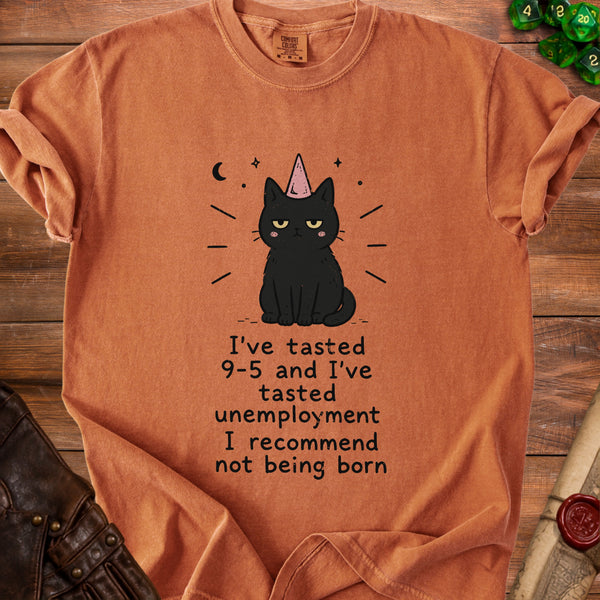 Existential Cat T-shirt in Yam