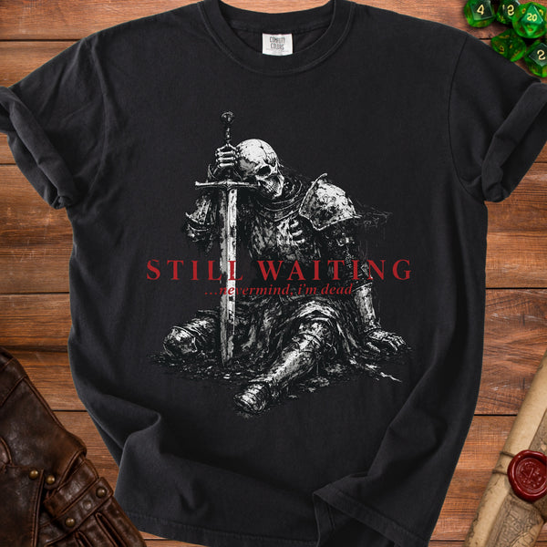 Waiting Knight T-Shirt in Black