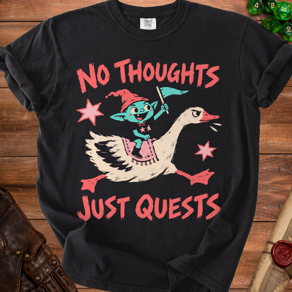 Just Quests T-Shirt in Black