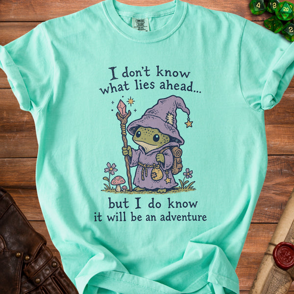 Frog Wizard Enchanting Adventure T-Shirt in Island Reef