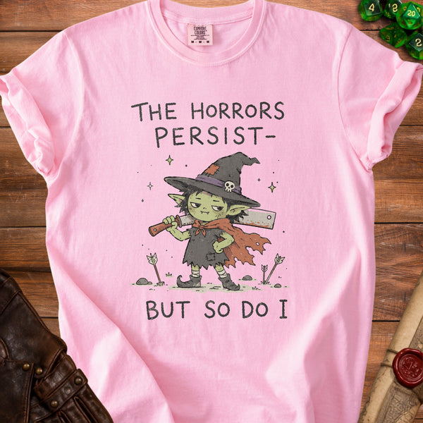 The Horrors Persist T-Shirt in Blossom