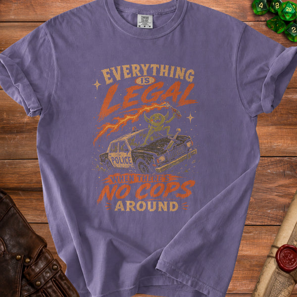 No Cops T-shirt in Grape