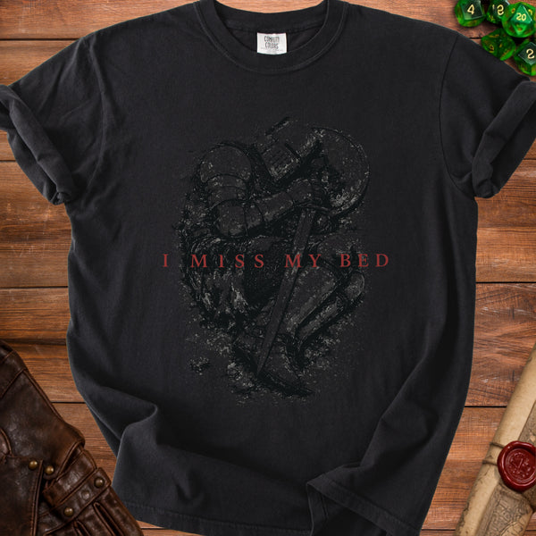 Miss My Bed T-Shirt in Black