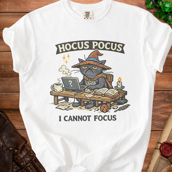 Focus Cat T-Shirt in White