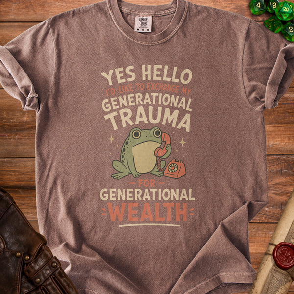 Wealth Frog T-Shirt in Espresso