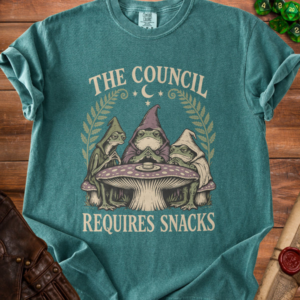 Frog Council T-Shirt in Blue Spruce