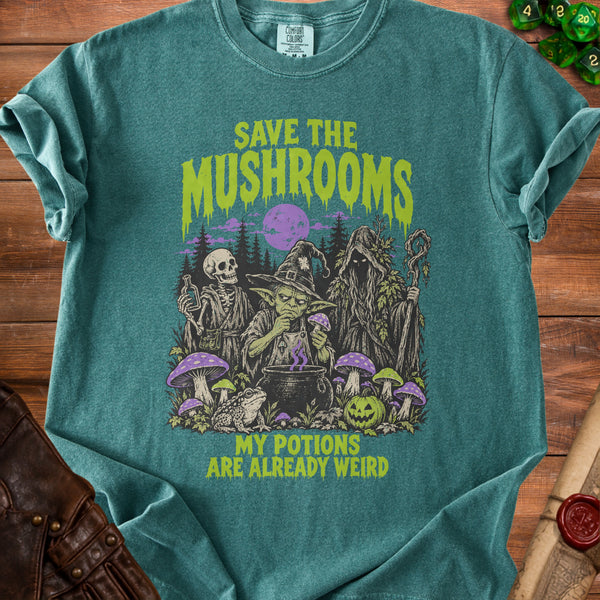 Weird Potions T-Shirt in Blue Spruce