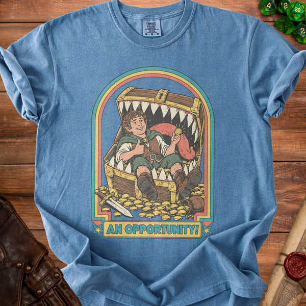Mimic Opportunity T-Shirt in Blue Jean