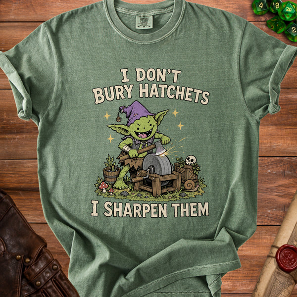 Grindstone Goblin T-shirt in Moss