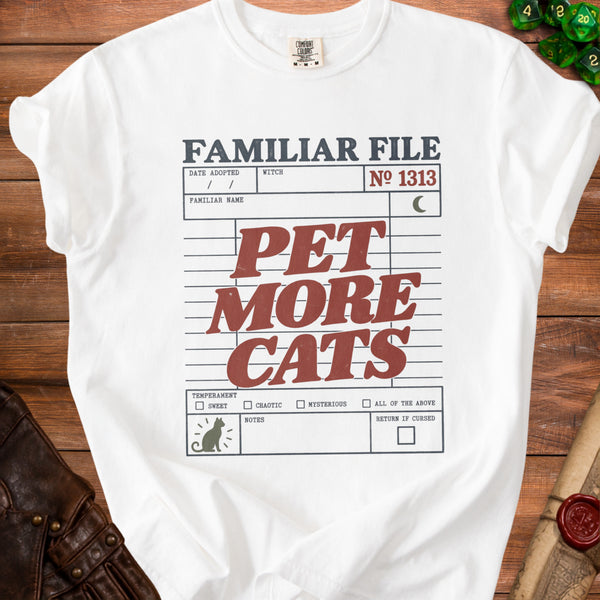 Familiar File T-Shirt in White