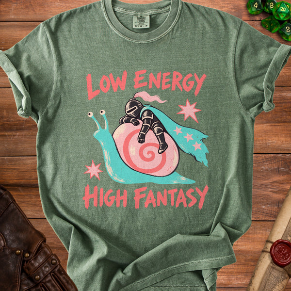 Low Energy T-shirt in Moss