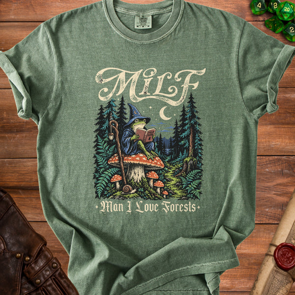 Forest MILF Enchanted Woods T-Shirt in Moss