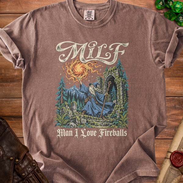 MILF Wizard T-Shirt in Espresso