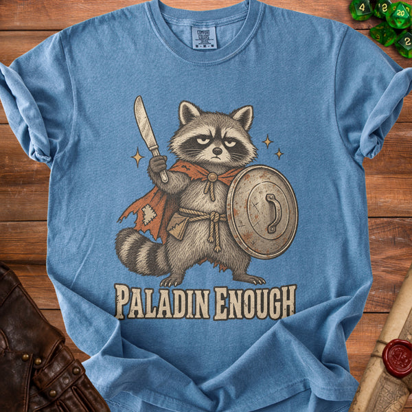 Paladin Raccoon T-Shirt in Blue Jean
