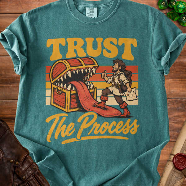 Trust Process T-Shirt in Blue Spruce