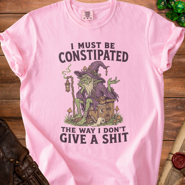 Don't Care Goblin T-Shirt in Blossom