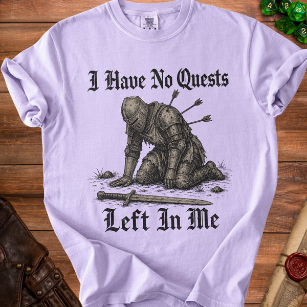 No Quests T-shirt in Orchid